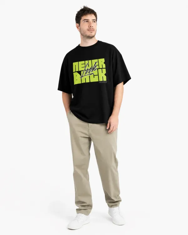 Men's_&_Women's_|_NEVER_LOOK_BACK_|_BLACK_(NEON)_Oversized_Graphic_Printed_T-Shirt_|_100%_Cotton