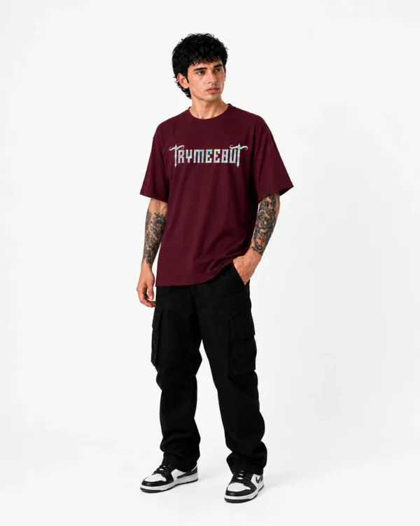 Men's_&_Women's_|_TRYMEEOUT_CRYSTAL_GRAFFITI_|_MAROON_Oversized_Graphic_Printed_T-Shirt_|_100%_Cotton