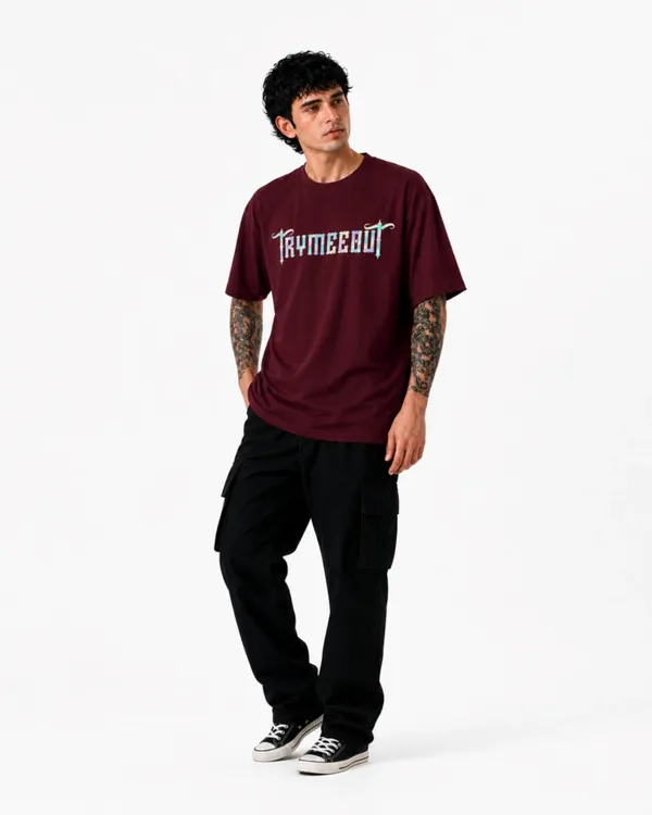 Men's_&_Women's_|_TRYMEEOUT_CRYSTAL_GRAFFITI_|_MAROON_Oversized_Graphic_Printed_T-Shirt_|_100%_Cotton