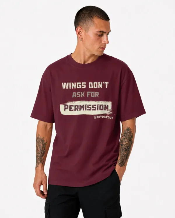 Men's_&_Women's_|_WING'S_DON'T_ASK_|_MAROON_Oversized_Graphic_Printed_T-Shirt_|_100%_Cotton