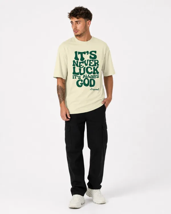 Men's_&_Women's_|_IT'S_NEVER_LUCK_|_OFF_WHITE_Oversized_Graphic_Printed_T-Shirt_|_100%_Cotton