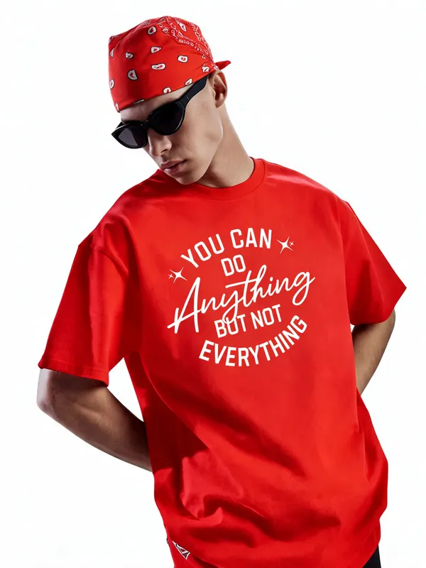 Men's_&_Women's_|_YOU_CAN_DO_ANYTHING_|_RED_Oversized_Graphic_Printed_T-Shirt_|_100%_Cotton