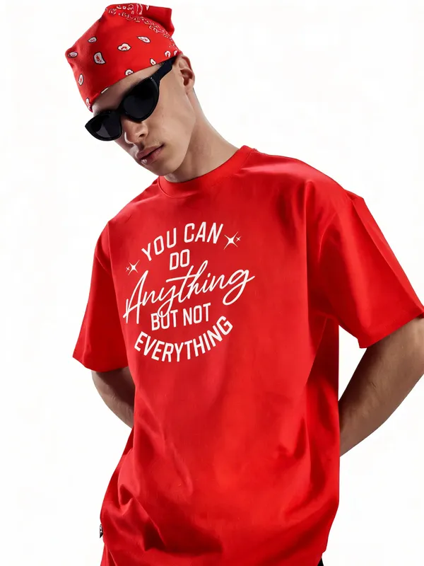 Men's_&_Women's_|_YOU_CAN_DO_ANYTHING_|_RED_Oversized_Graphic_Printed_T-Shirt_|_100%_Cotton