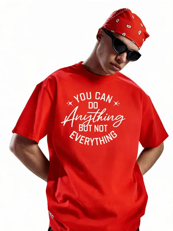 Men's_&_Women's_|_YOU_CAN_DO_ANYTHING_|_RED_Oversized_Graphic_Printed_T-Shirt_|_100%_Cotton