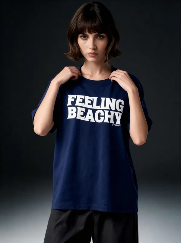 Men's_&_Women's_|_FEELING_BEACHY_|_NAVY_BLUE_Oversized_Graphic_Printed_T-Shirt_|_100%_Cotton