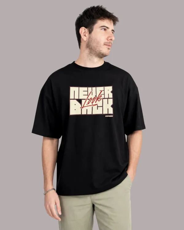 Men's_&_Women's_|_NEVER_LOOK_BACK_|_BLACK_(CREAM)_Oversized_Graphic_Printed_T-Shirt_|_100%_Cotton