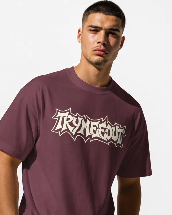 Men's_&_Women's_|_TRYMEEOUT_CREAM_DISTORTED_GRAFFITI_|_MAROON_Oversized_Graphic_Printed_T-Shirt_|_100%_Cotton