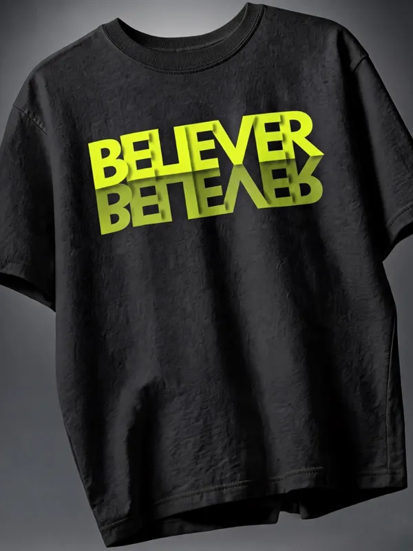 Men's_&_Women's_|_BELIEVER_MIRROR_|_BLACK_Oversized_Graphic_Printed_T-Shirt_|_100%_Premium_Terry_Cotton