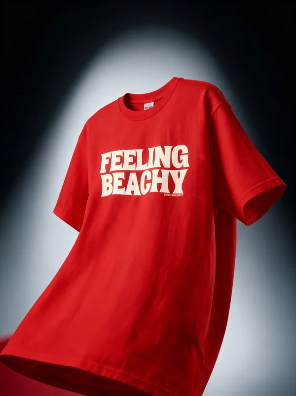 Men's_&_Women's_|_FEELING_BEACHY_|_RED_Oversized_Graphic_Printed_T-Shirt_|_100%_Cotton