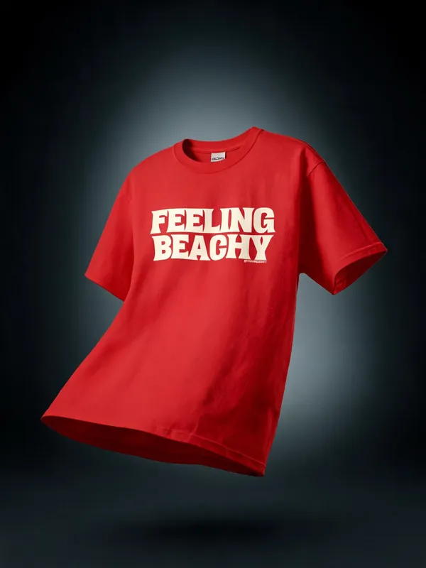 Men's_&_Women's_|_FEELING_BEACHY_|_RED_Oversized_Graphic_Printed_T-Shirt_|_100%_Cotton
