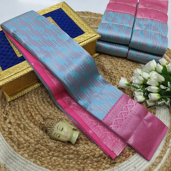 Multicolor_Kanjeevaram_Banarasi_Silk_Saree_For_Women