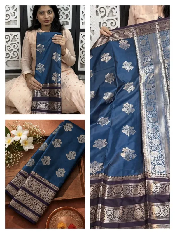 Blue_Lightweight_Soft_Silk_Saree_For_Women