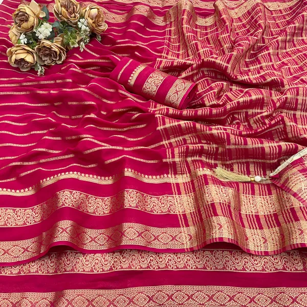 Magenta_Crepe_Silk_Saree_For_Women