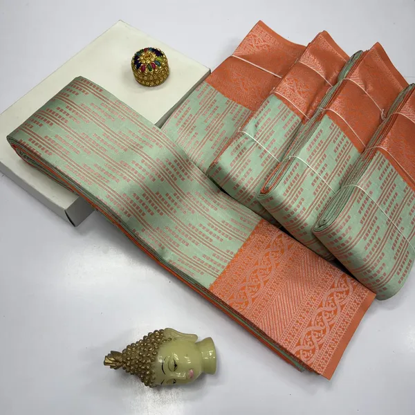 Mint_Green_Kanjeevaram_Banarasi_Silk_Saree_For_Women