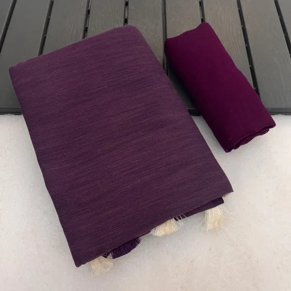 Purple_Khadi_Cotton_Saree_For_Women