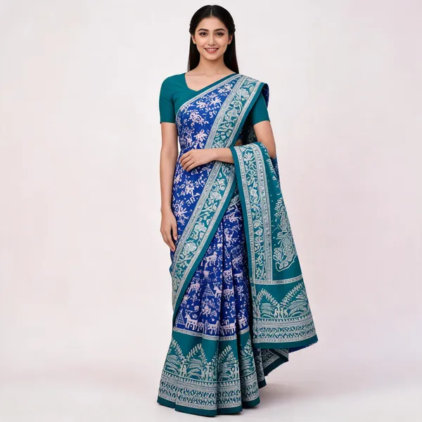 Blue_Banarasi_Art_Silk_Saree_For_Women
