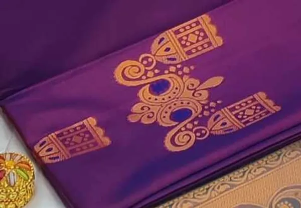 Banarasi_Kanjeevaram_Silk_Saree_with_Rich_Zari_Weaving_and_festive_and_wedding_wear_And_Party_Wear_collection_With_Tassels_Latkan_And_Blouse_Piece