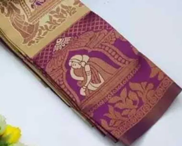Beautiful_Art_Silk_Jacquard_Border_Palakhi_design_Saree_With_Unstitched_Running_Blouse_For_Women_Wedding_Wear_Party