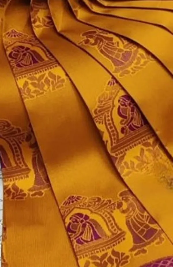 Beautiful_Art_Silk_Jacquard_Border_Palakhi_design_Saree_With_Unstitched_Running_Blouse_For_Women_Wedding_Wear_Party