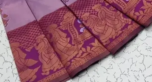 Beautiful_Art_Silk_Jacquard_Border_Palakhi_design_Saree_With_Unstitched_Running_Blouse_For_Women_Wedding_Wear_Party