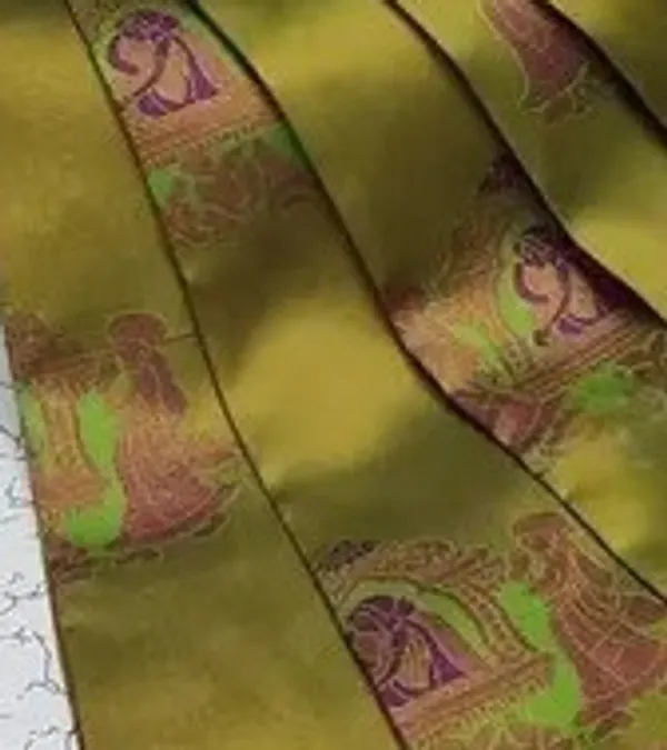 Beautiful_Art_Silk_Jacquard_Border_Palakhi_design_Saree_With_Unstitched_Running_Blouse_For_Women_Wedding_Wear_Party