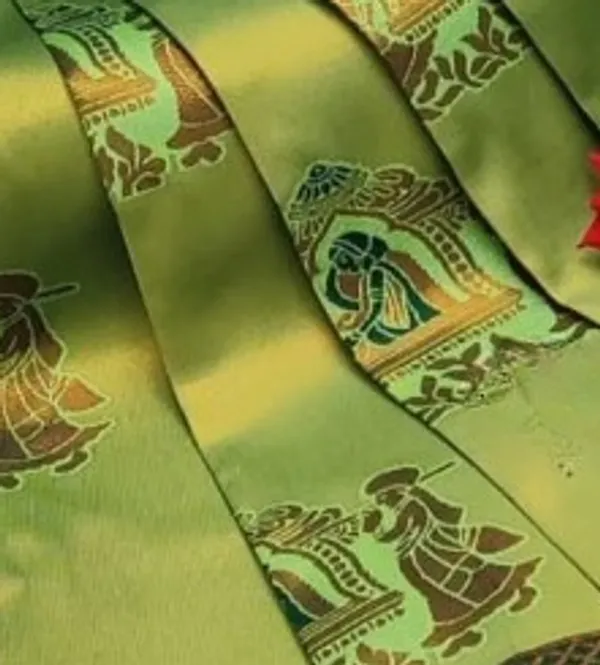 Beautiful_Art_Silk_Jacquard_Border_Palakhi_design_Saree_With_Unstitched_Running_Blouse_For_Women_Wedding_Wear_Party