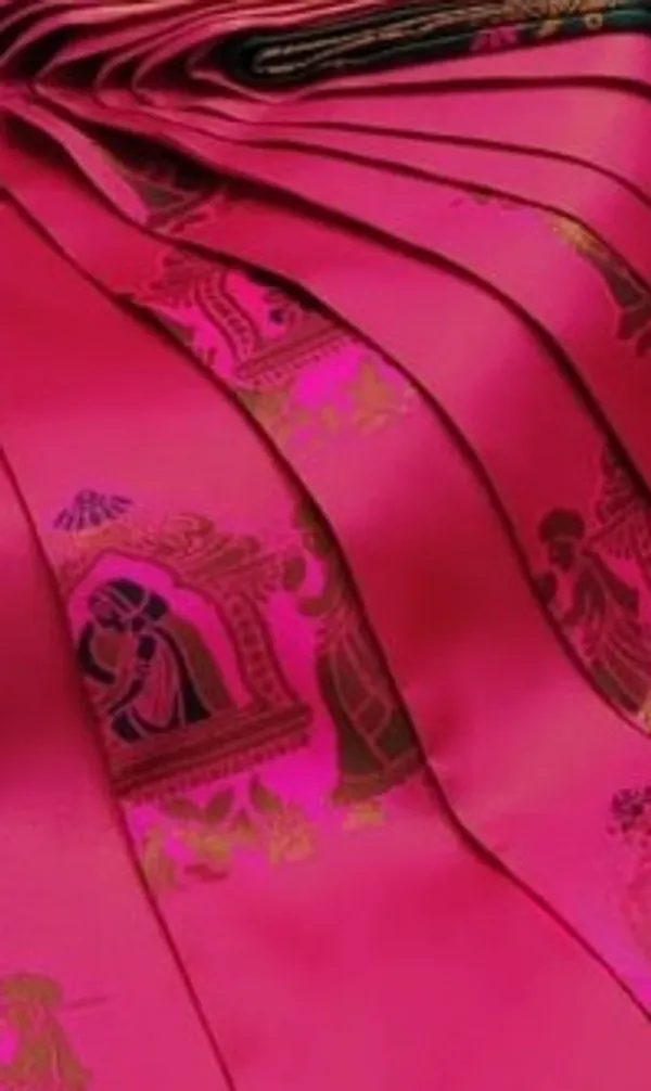 Beautiful_Art_Silk_Jacquard_Border_Palakhi_design_Saree_With_Unstitched_Running_Blouse_For_Women_Wedding_Wear_Party