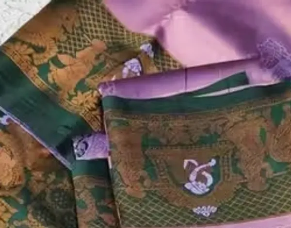 Beautiful_Art_Silk_Jacquard_Border_Palakhi_design_Saree_With_Unstitched_Running_Blouse_For_Women_Wedding_Wear_Party