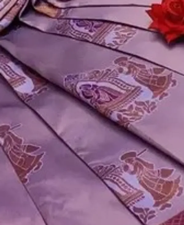 Beautiful_Art_Silk_Jacquard_Border_Palakhi_design_Saree_With_Unstitched_Running_Blouse_For_Women_Wedding_Wear_Party
