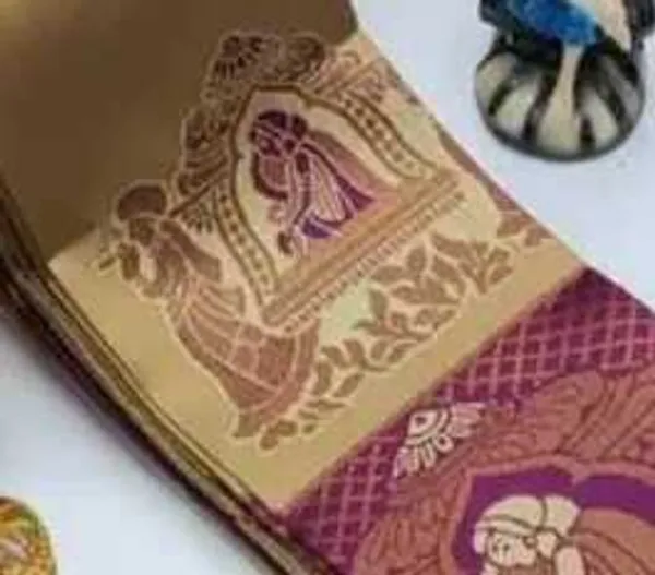 Beautiful_Art_Silk_Jacquard_Border_Palakhi_design_Saree_With_Unstitched_Running_Blouse_For_Women_Wedding_Wear_Party