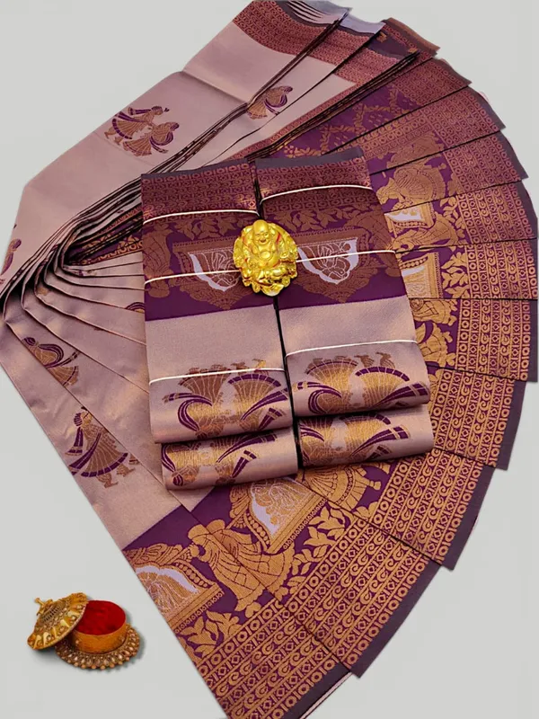 Beautiful_Art_Silk_Jacquard_Border_varmala_design_Saree_With_Unstitched_Running_Blouse_For_Women_Wedding_Wear_Party