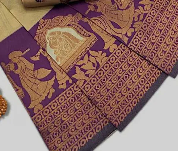 Beautiful_Art_Silk_Jacquard_Border_varmala_design_Saree_With_Unstitched_Running_Blouse_For_Women_Wedding_Wear_Party