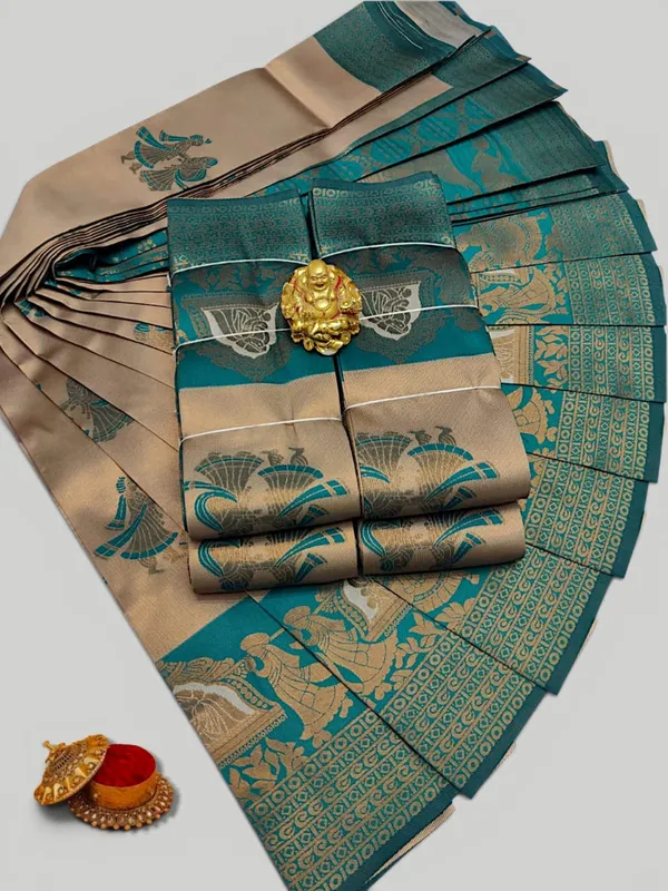 Beautiful_Art_Silk_Jacquard_Border_varmala_design_Saree_With_Unstitched_Running_Blouse_For_Women_Wedding_Wear_Party