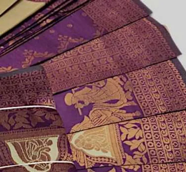 Beautiful_Art_Silk_Jacquard_Border_varmala_design_Saree_With_Unstitched_Running_Blouse_For_Women_Wedding_Wear_Party