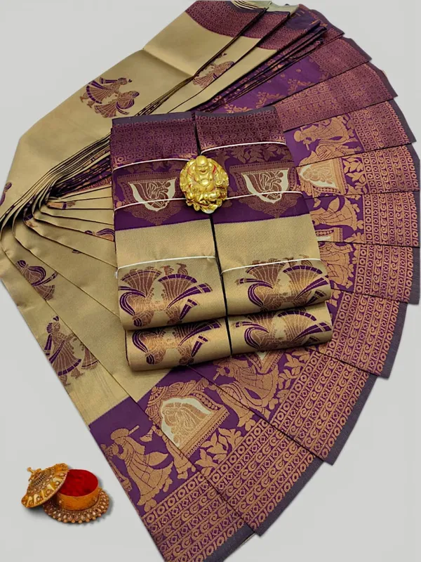 Beautiful_Art_Silk_Jacquard_Border_varmala_design_Saree_With_Unstitched_Running_Blouse_For_Women_Wedding_Wear_Party