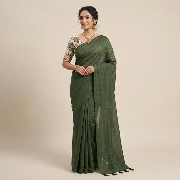 Green_Khadi_Cotton_Saree_For_Women