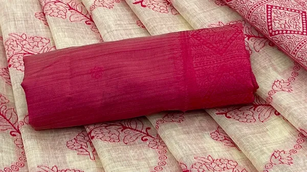 Cotton_Silk_Linen_Saree_beautifully_cotton_saree_featuring_delicate_floral_prints_and_designed_border_daily_wear,_office_Party_Wear_With_tassels_latkan_And_blouse_piece