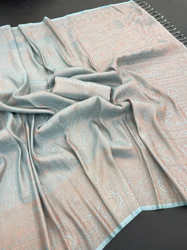 Sky_Blue_Softy_Banarasi_Saree_For_Women
