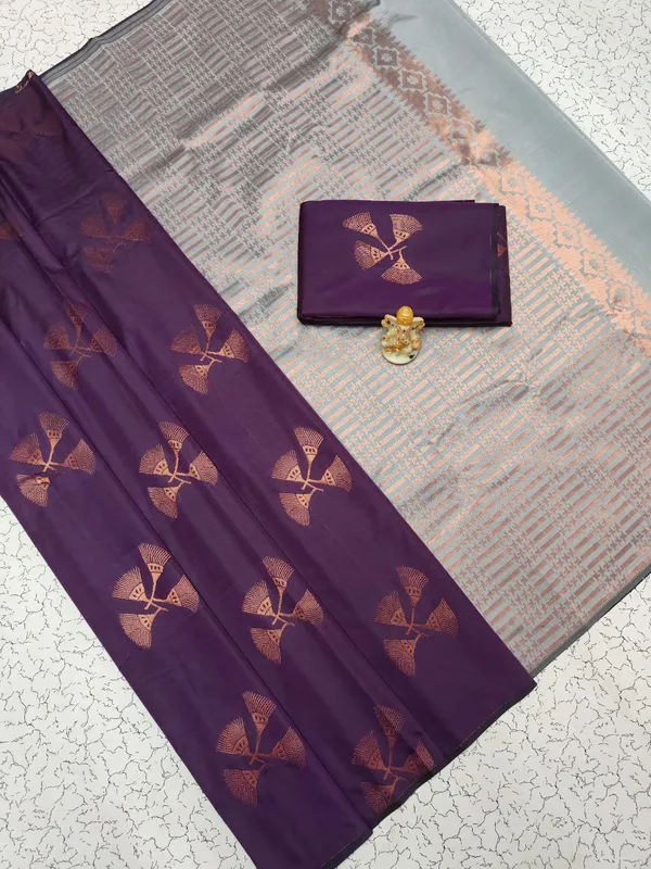 Purple_Lightweight_Soft_Silk_Saree_For_Women