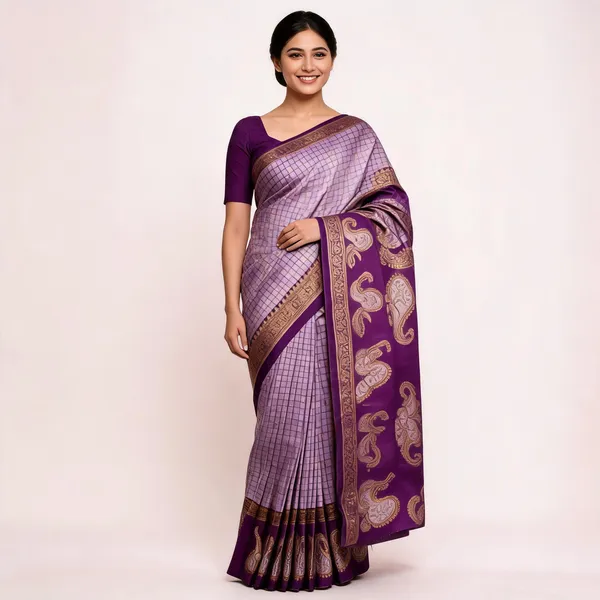 Purple_Kanjeevaram_Banarasi_Silk_Saree_For_Women