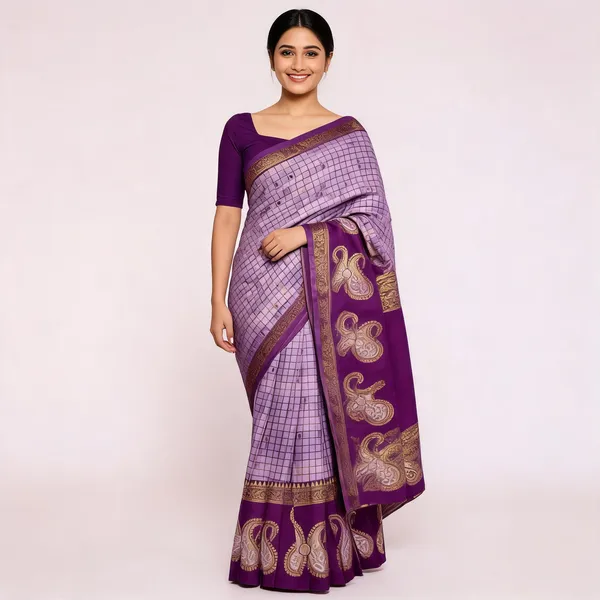 Purple_Kanjeevaram_Banarasi_Silk_Saree_For_Women