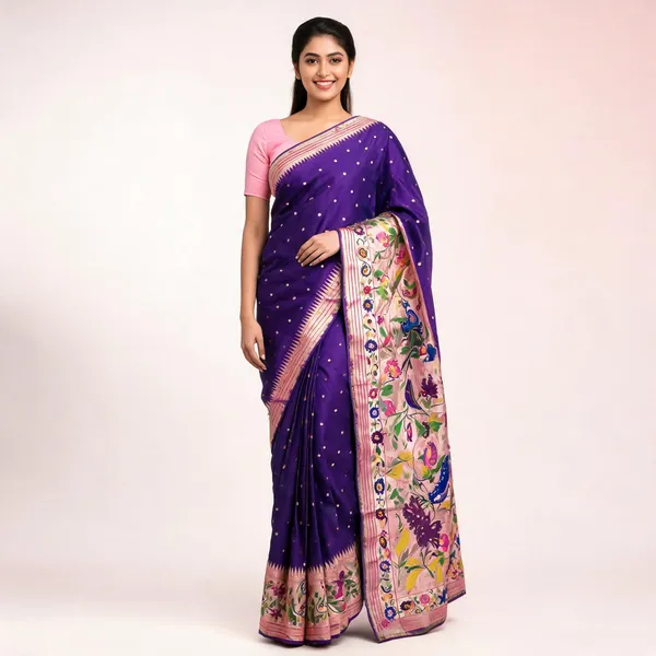 Purple_Paithani_Banarasi_Silk_Saree_For_Women