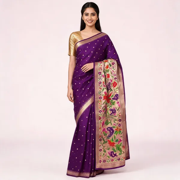 Purple_Paithani_Banarasi_Silk_Saree_For_Women