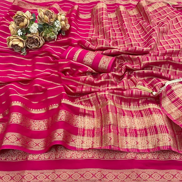 Magenta_Crepe_Silk_Saree_For_Women