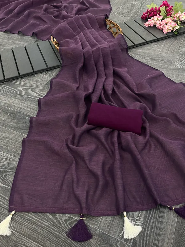 Purple_Khadi_Cotton_Saree_For_Women