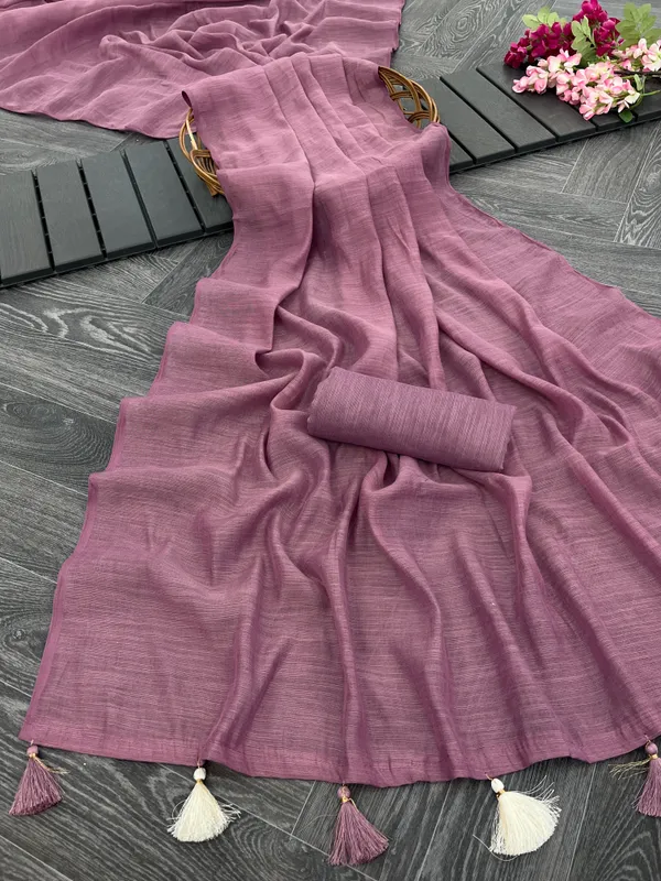 Mauve_Khadi_Cotton_Saree_For_Women