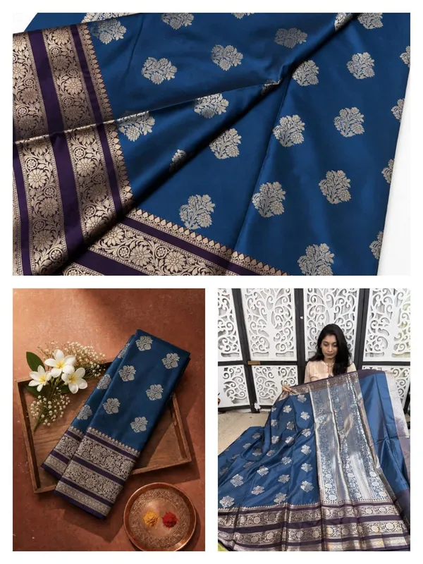 Blue_Lightweight_Soft_Silk_Saree_For_Women