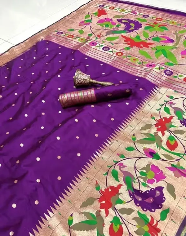 Purple_Paithani_Banarasi_Silk_Saree_For_Women