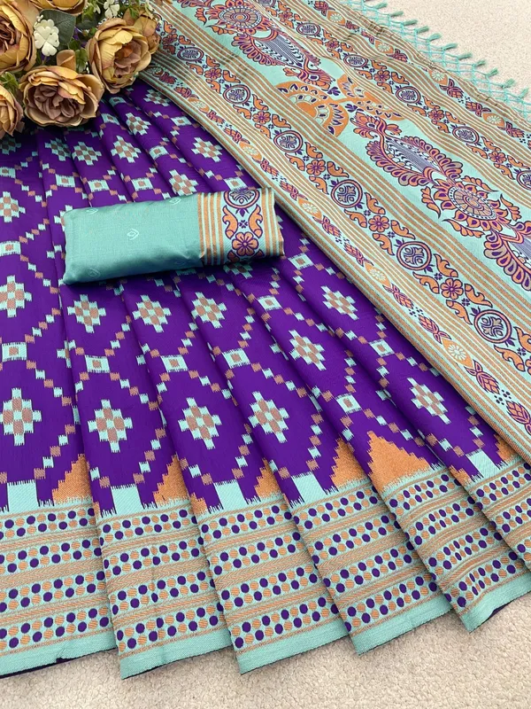 Purple_Banarasi_Art_Silk_Saree_For_Women
