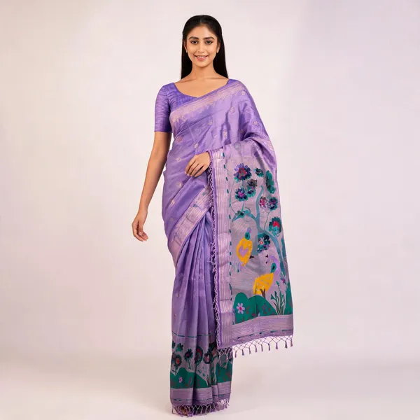 Purple_Paithani_Banarasi_Silk_Saree_For_Women